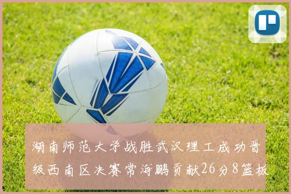 湖南师范大学战胜武汉理工成功晋级西南区决赛常海鹏贡献26分8篮板韩雨琛得21分