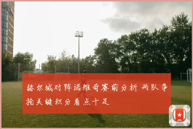 赫尔城对阵诺维奇赛前分析 两队争抢关键积分看点十足